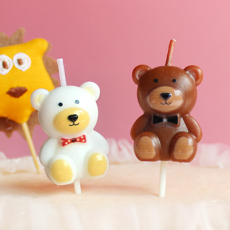 Nến Gấu Cute Trang Trí Bánh Kem Sinh Nhật, Quà Tặng Lưu Niệm, Quà Tặng Bạn Bè
