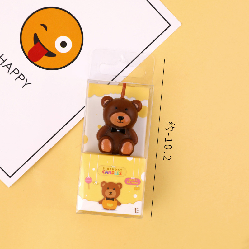 Nến Gấu Cute Trang Trí Bánh Kem Sinh Nhật, Quà Tặng Lưu Niệm, Quà Tặng Bạn Bè