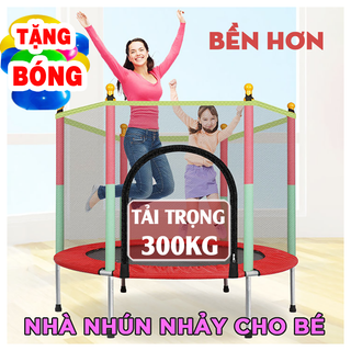 [HỎA TỐC 24H] Nhà nhảy nhún CAO CẤP, Nhà bóng, quây cũi nhà bóng trẻ em, Đệm nhún lò xo cho BÉ & MẸ, TẶNG THÊM BÓNG