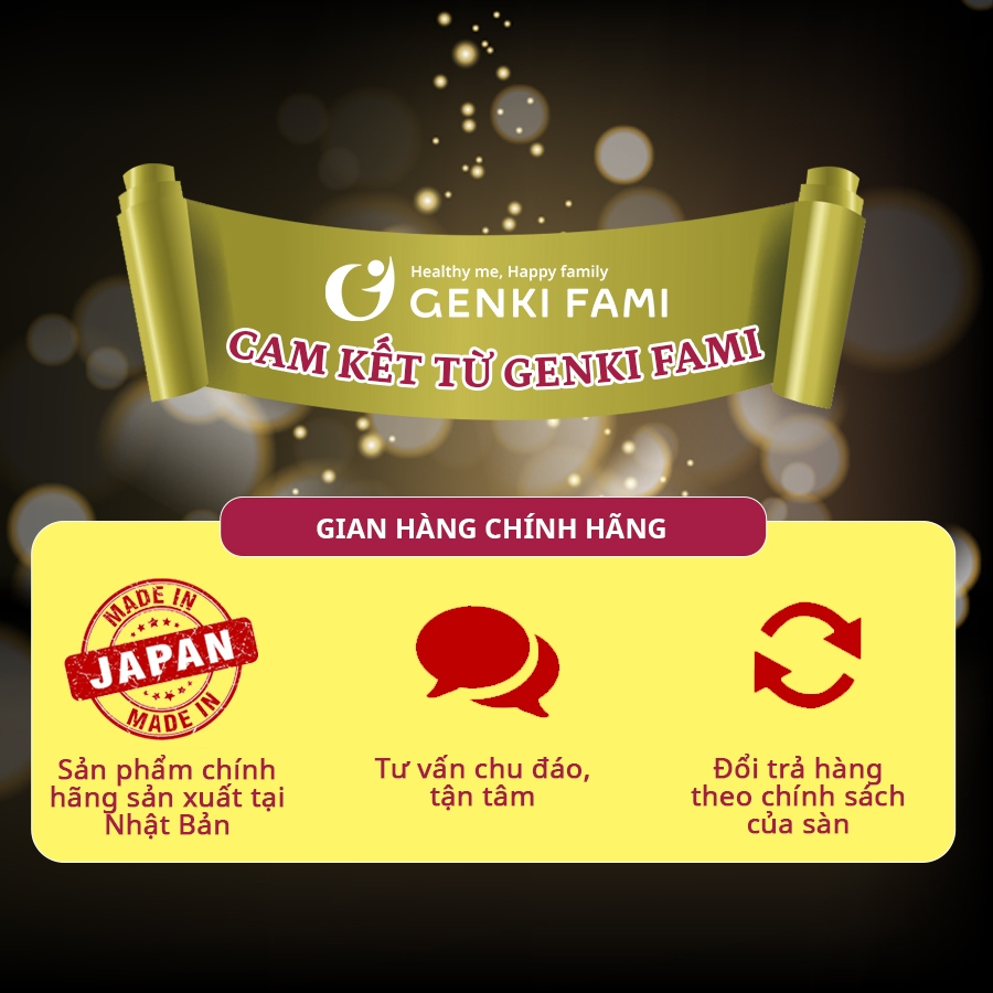 Viên uống Supomaca tăng cường sinh lý Nam giới chống xuất tinh sớm bổ thận tráng dương sinh Genki Fami 90 viên 30 ngày