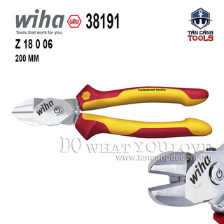 Kìm cắt cộng lực cách điện 1000v 200 mm wiha 38191