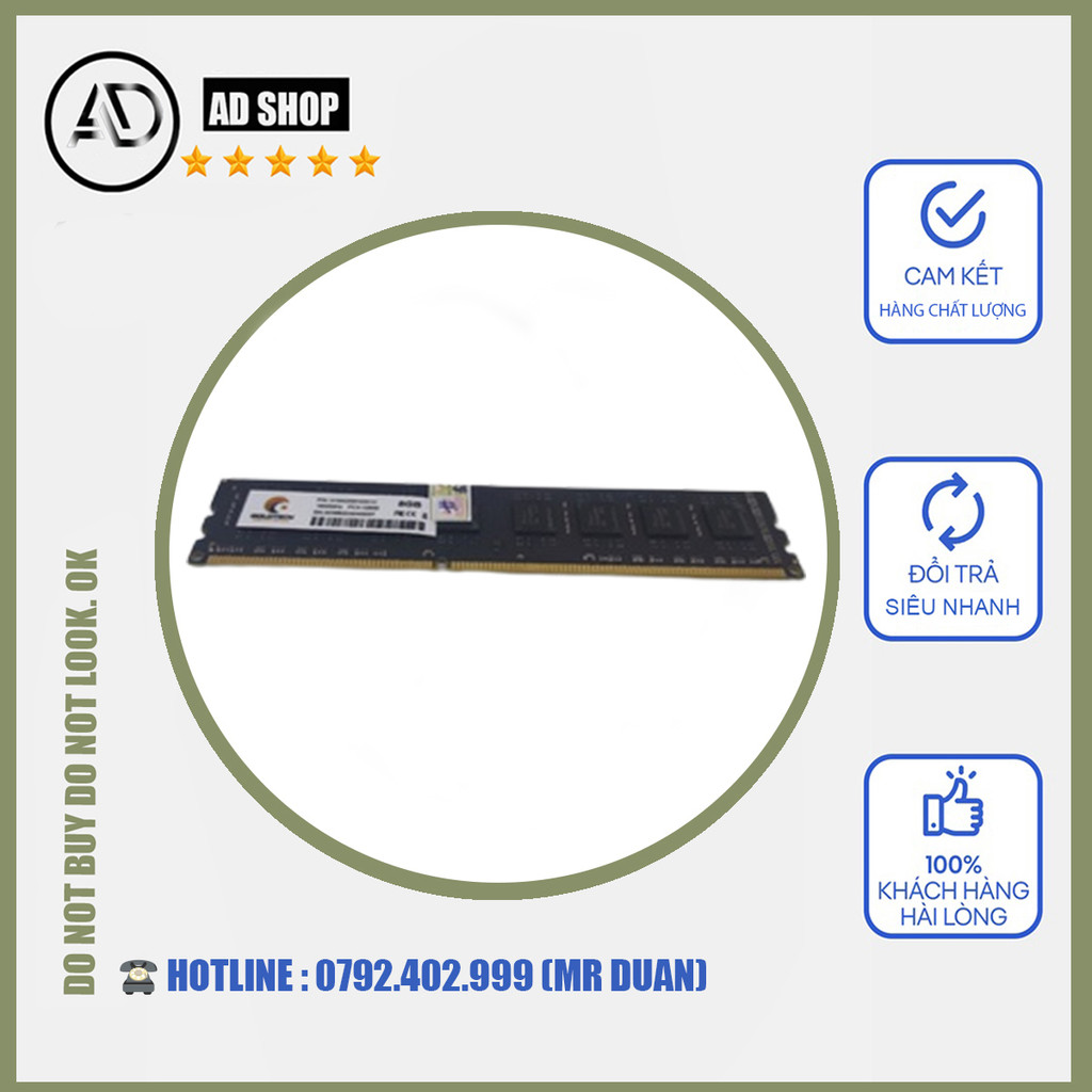RAM Goldtech 8GB DDR3 Bus 1600Mhz Mới 100% bảo hành chính hãng 3 năm