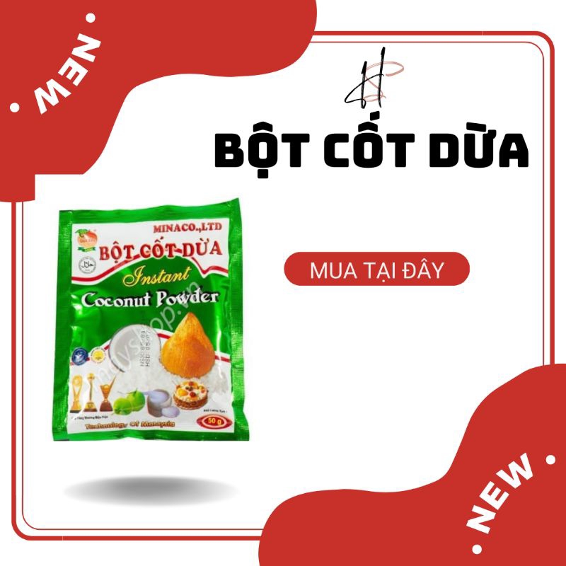 Bột Cốt Dừa Minaco Gói 50gr