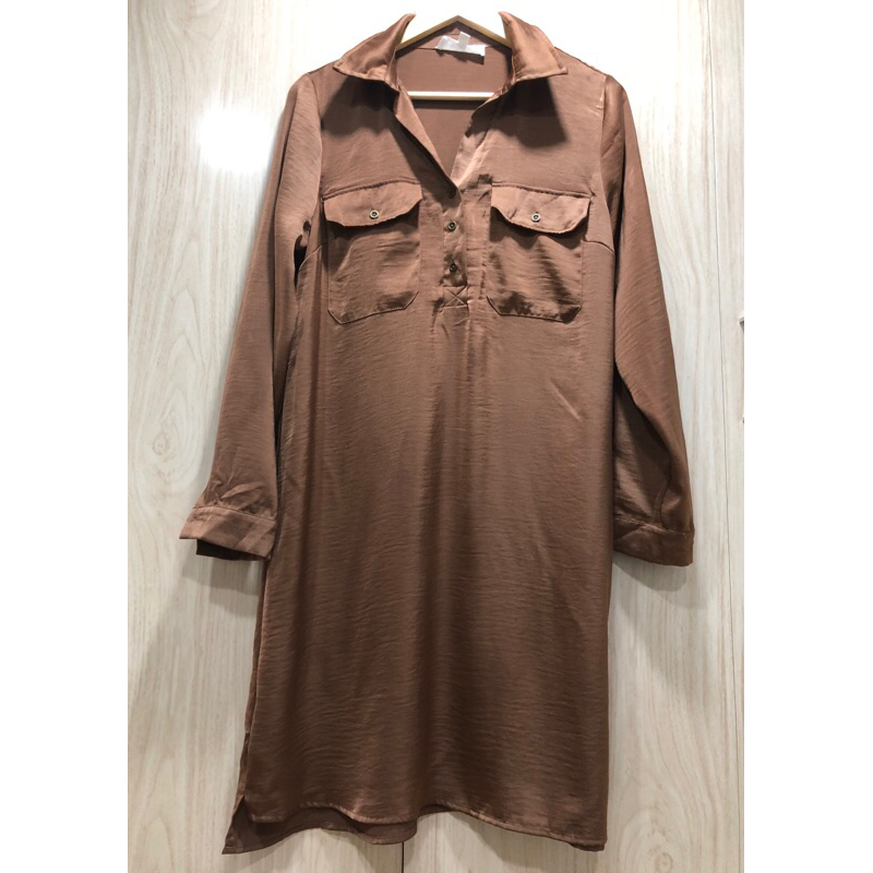 (Size L-1X) Đầm lụa xuất dư
