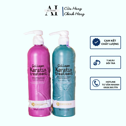 Cặp dầu gội xả Ededocean Pluss + Collagen Treatment 800ml 2. Giảm tiết bã nhờn. KIỀM DẦU,NGĂN GÀU quay trở lại. AI Stor