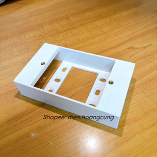 Đế nổi đơn thấp SINO (gắn công tắc, ổ cắm, CB,...)