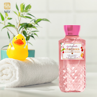 Sữa tắm lưu hương mịn da gingham gorgeous shower gel bath & body works 295ml