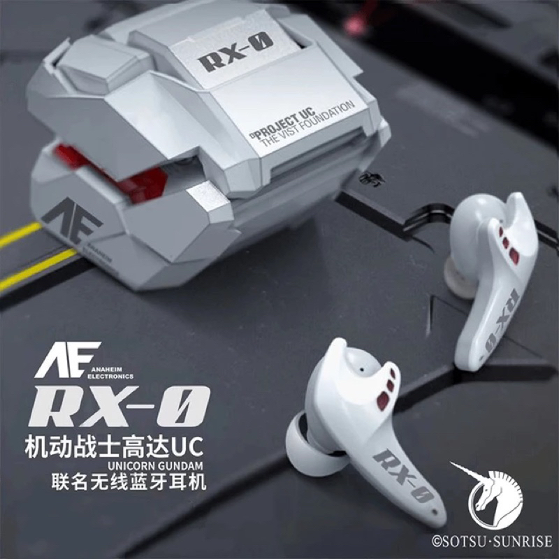 Tai nghe Bluetooth Japan Mecha Style Gundam Unicorn  Earphones RX-0 TWS Smart Noise Wireless Sport Gaming