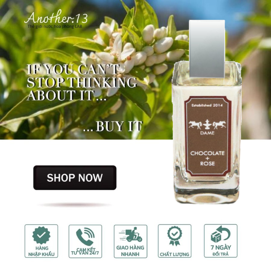 Nước hoa Dame Perfumery Chocolate + Rose / EDP