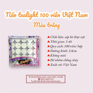 Nến Tealight 100 viên (3.5h)