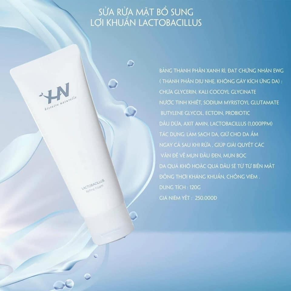 Sữa rửa mặt lợi khuẩn lactobacillus Histoire Naturelle 160ml