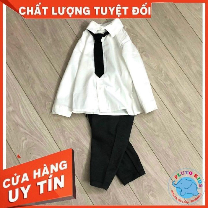 Set sơ mi 3 chi tiết bé trai