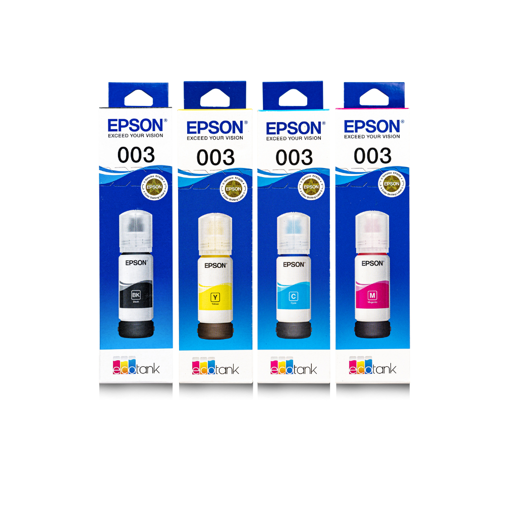 Combo Mực In Chính Hãng Epson 003 Dùng Cho Máy L1110/L3110/L3150/L5190/L1216/l1210/L3216/l3210/l3250/L3256/L5290/L5296