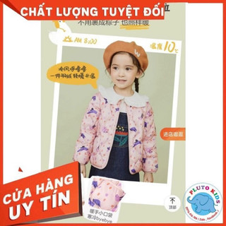 Áo phao lông vũ 2 màu bé trai, bé gái