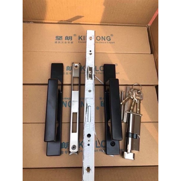 Khóa tay gạt đơn điểm Kinlong hàng Loại 2, khóa tay gạt cửa nhôm