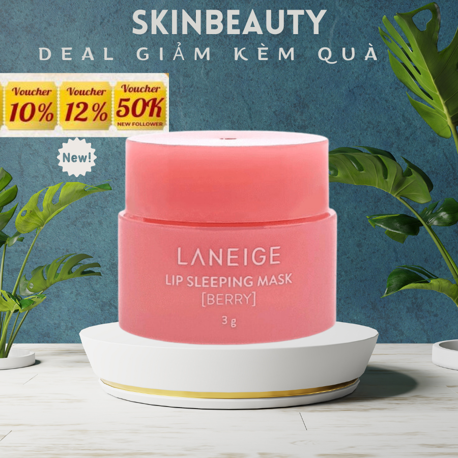 Dưỡng ẩm làm hồng môi Laneige lip sleeping mask minisize 3g