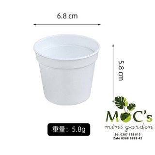 Chậu Nhựa Tròn ECO | Chất Liệu Dày Dặn, Bền Bỉ Khi Sử Dụng Thời Gian Dài | CNT07 || mocminigarden