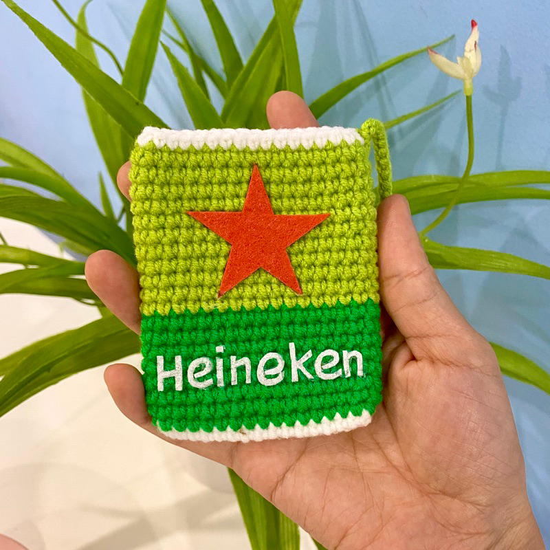 Túi đựng tỏi cho bé hình lon bia heineken