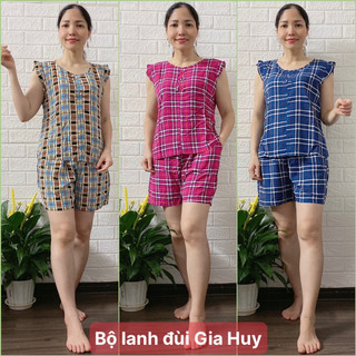 [ Sale off ] Bộ Lanh ( Tole) Gia Huy Quần Đùi Sát Nách