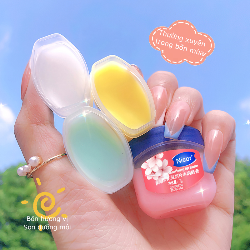 Dưỡng môi VASELINE 7g dạng hũ  cho  đủ vị