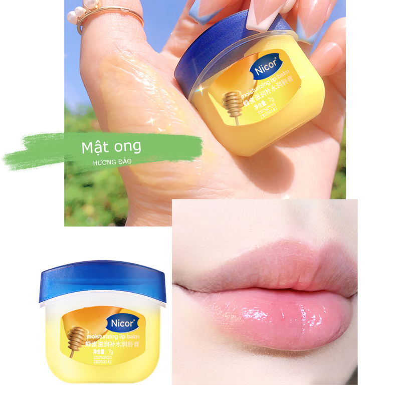 Dưỡng môi VASELINE 7g dạng hũ  cho  đủ vị