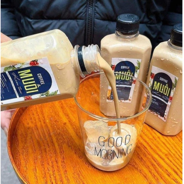 cafe muối kem tươi chai 350ml