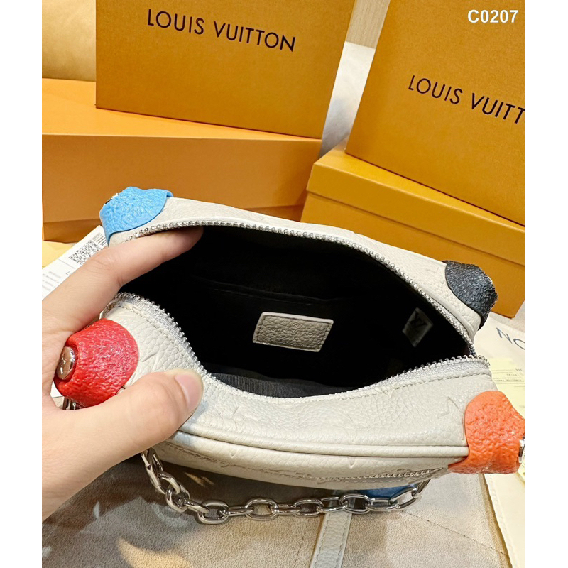 Túi Đeo Chéo Nam Nữ - Túi Eo Vì Cao Cấp Vân Da Dập Nổi Hàng Full Box 2 Lớp