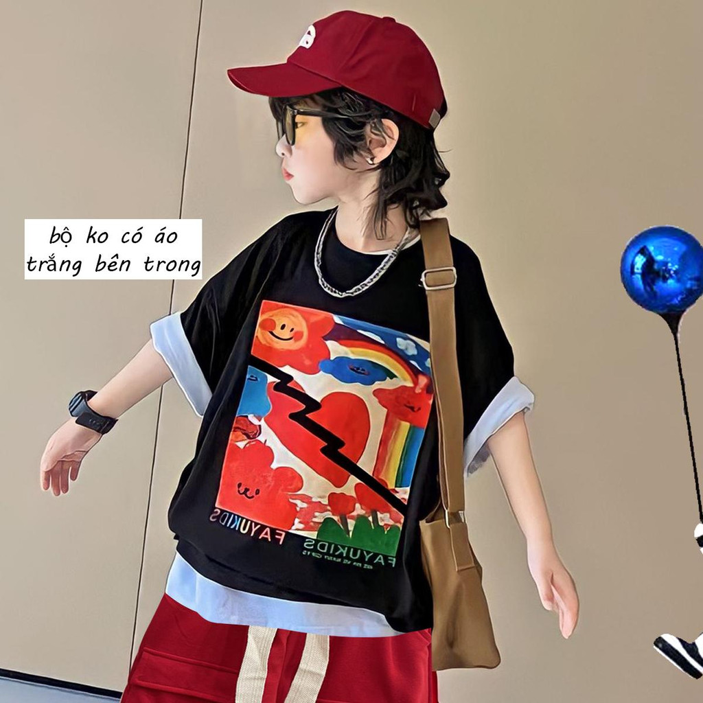 Bộ Hè Quảng Châu Cao Cấp Bé Trai 22 - 48 Cân Dễ Thương