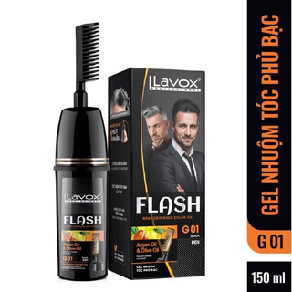 Gel lược nhuộm phủ bạc lavox chai 150ml