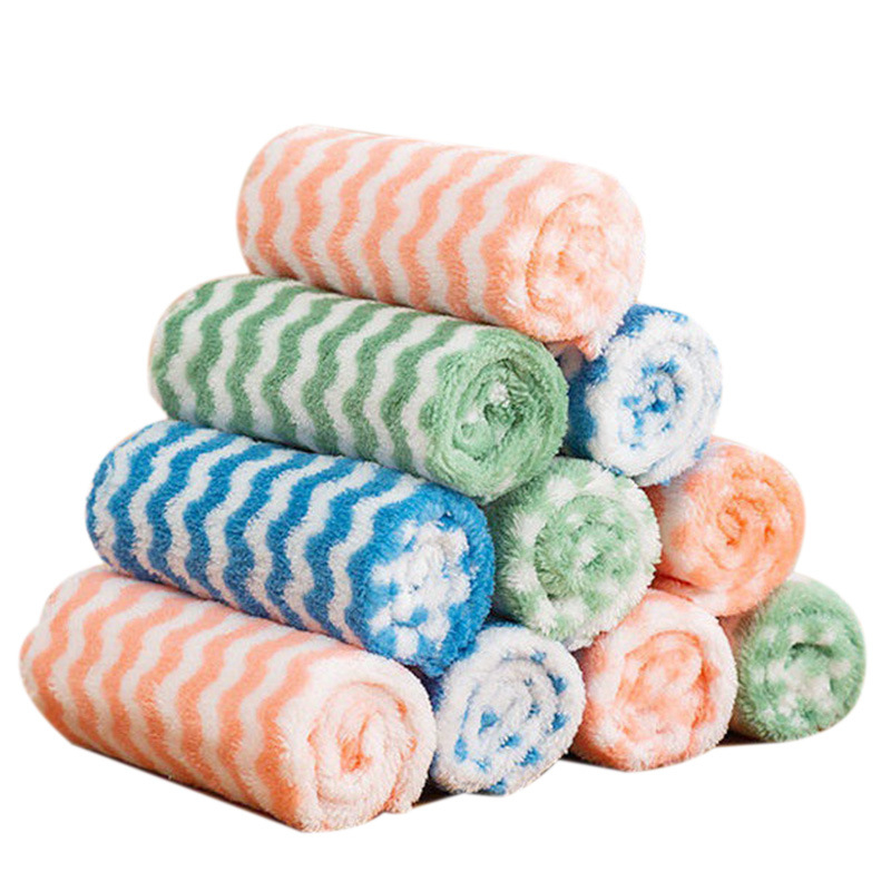 COMBO 10 Khăn Lau Bếp Kẻ Sọc Vằn 23x23cm