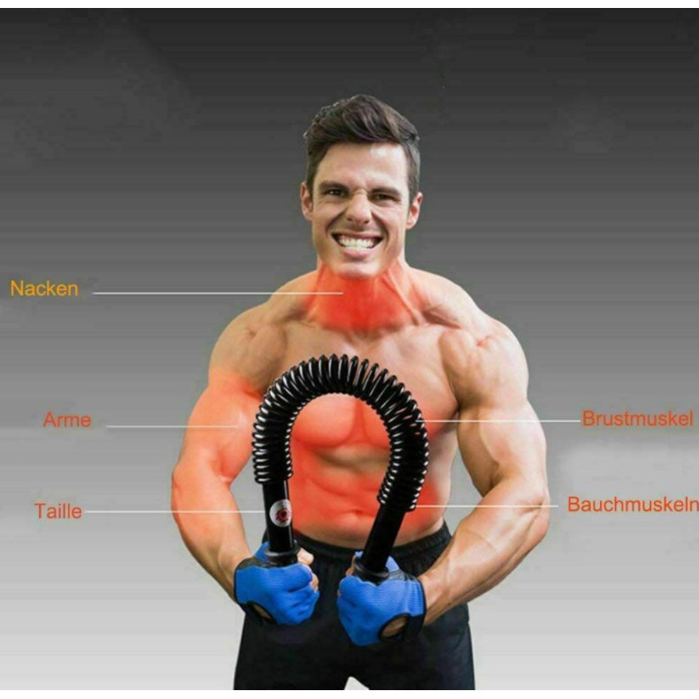 Gậy lò xo tập cơ tay 100kg, 60kg, 50kg, 40kg, 30kg, 20kg. Gậy bẻ tập cơ tay, ngực, vai - Hiếu Đức Sport