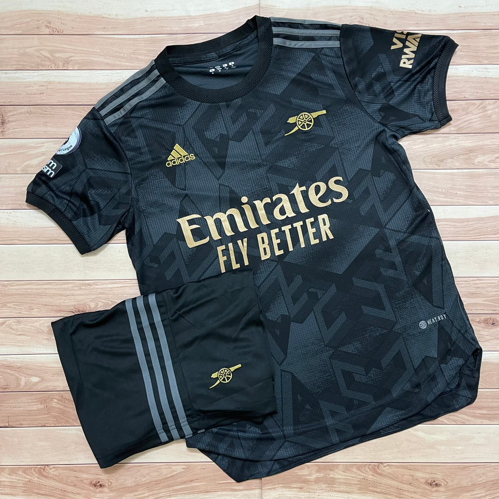 Áo Bóng Đá ARS, Áo Đá Banh CLB Arsenal Sân Khách 22/23 - Chuẩn Mẫu Thi Đấu - Vải polyester Gai Thái