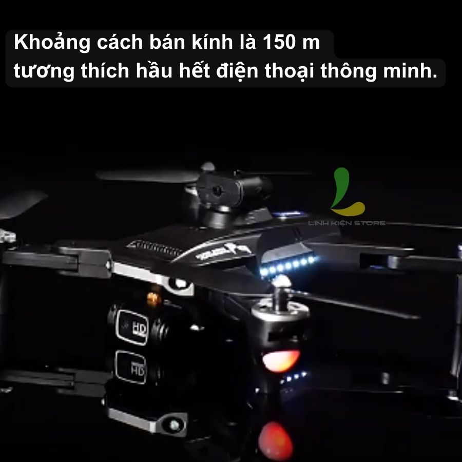 FIycam mini HOSAN P9, thiết bị bay giá rẻ trang bị camera kép HD, cảm biến chống va chạm trên không, pin 2500mA | BigBuy360 - bigbuy360.vn