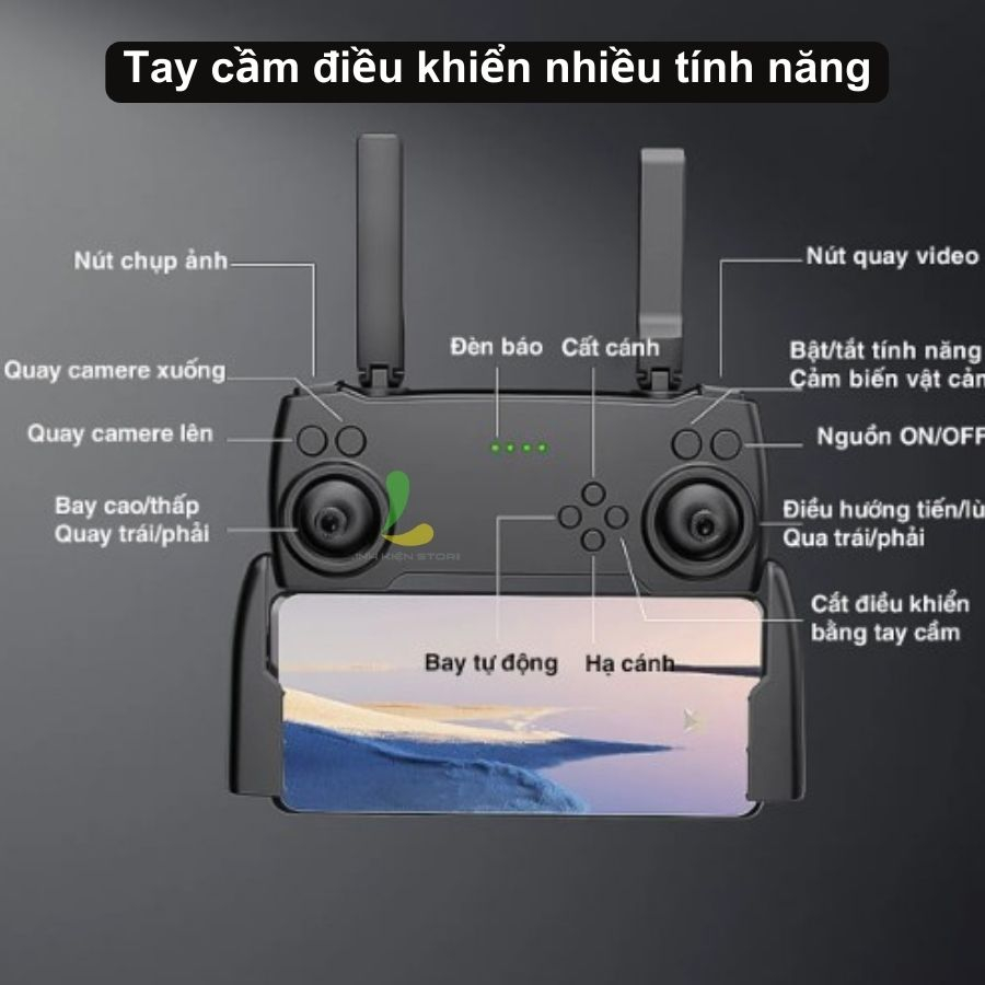 FIycam mini HOSAN P9, thiết bị bay giá rẻ trang bị camera kép HD, cảm biến chống va chạm trên không, pin 2500mA | BigBuy360 - bigbuy360.vn