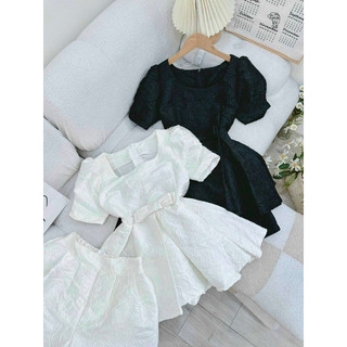 set áo quần set gấm nơ eo Jna Official