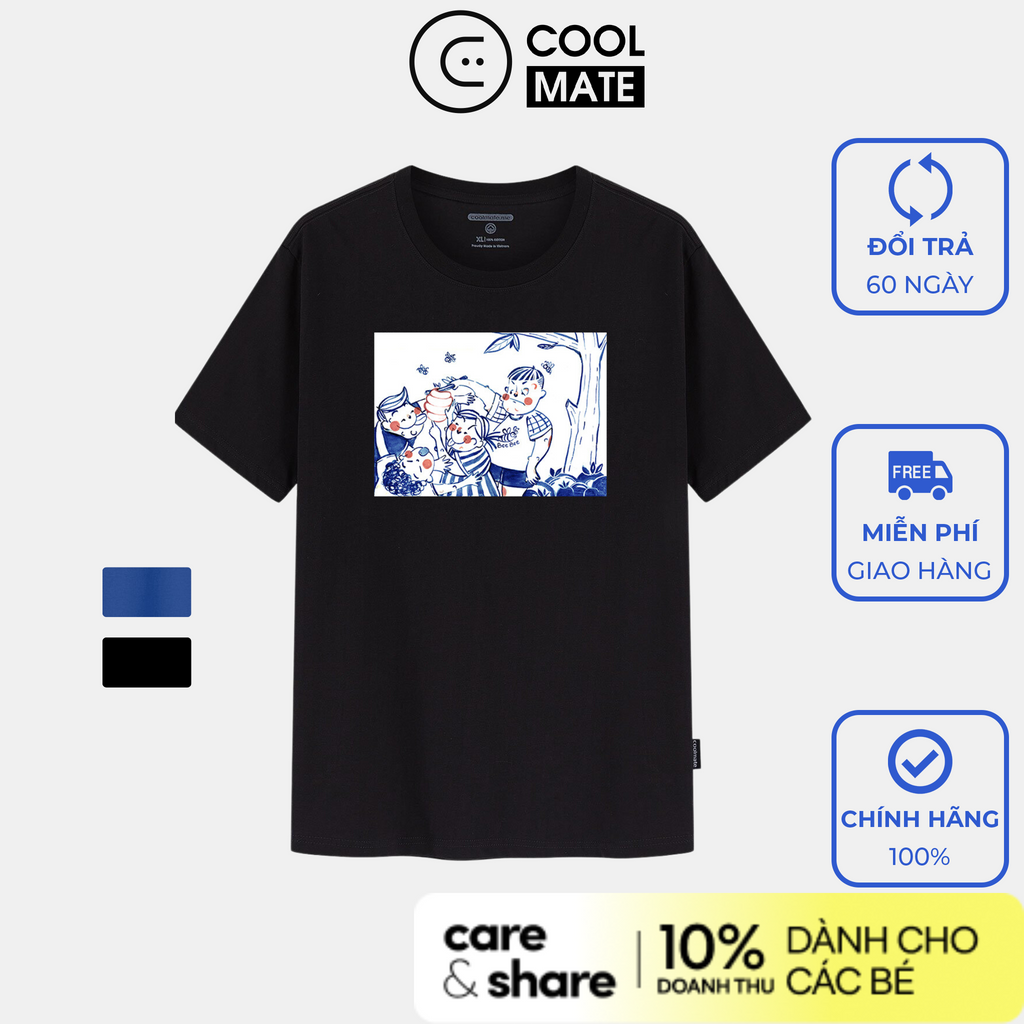 Áo Thun 100% cotton Care & Share tuổi thơ dữ dội Ong Chích - Thương hiệu Coolmate