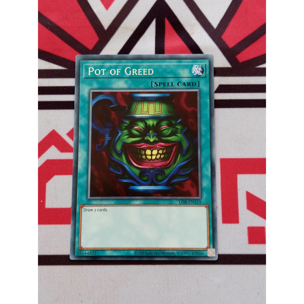Thẻ Bài Yugioh Spell Pot of Greed - LOB-EN119 - Rare