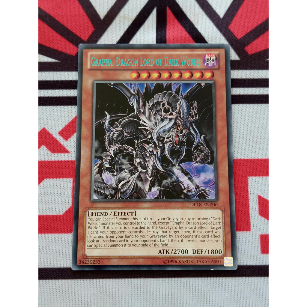 Thẻ Bài Mint90 Yugioh Monster Grapha, Dragon Lord of Dark World - DL18-EN006 - Rare