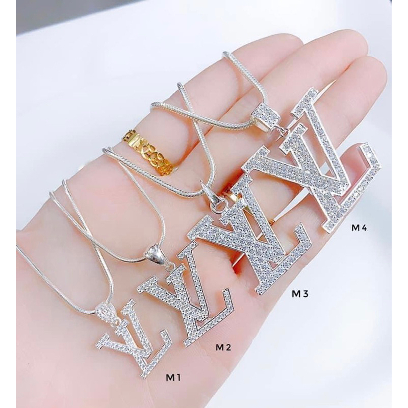 Dây mì mặt LV cho nam nữ bạc ta HHJ