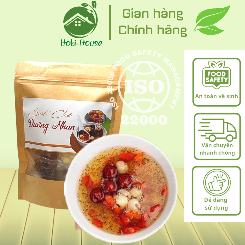 Set chè dưỡng nhan nguyên liệu nấu chè dưỡng nhan tuyết yên 14 vị thơm ngon