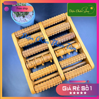 BÀN MASSAGE CHÂN BẰNG GỖ- DỤNG CỤ DIỆN CHẨN