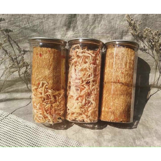 Khô mực sợi hấp dừa 250gr