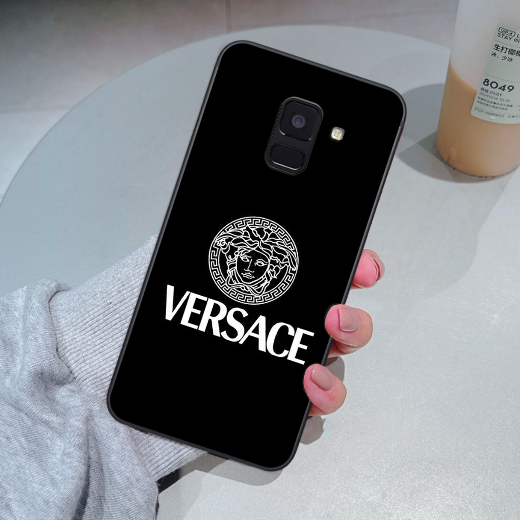 Ốp Samsung A8 2018 / A8 Plus / A8+ in logo các thương hiệu nổi tiếng siêu sang, siêu cá tính