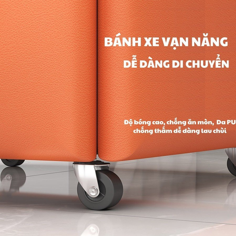 Ghế đôn sofa hình hộp 5 ghế xếp thành 1 hình rubik lập phương tiết kiệm diện tích - Ghế xếp gọn thông minh có bánh xe