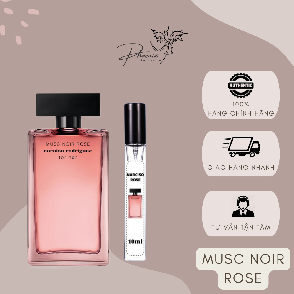 Nước hoa nữ Narciso musc noir rose Chiết 10ml hấp dẫn, gợi cảm- Phoenix Authentic