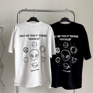 Áo thun áo phông tay lỡ phản quang Unisex SV Plus-09 Alien full size M L XL