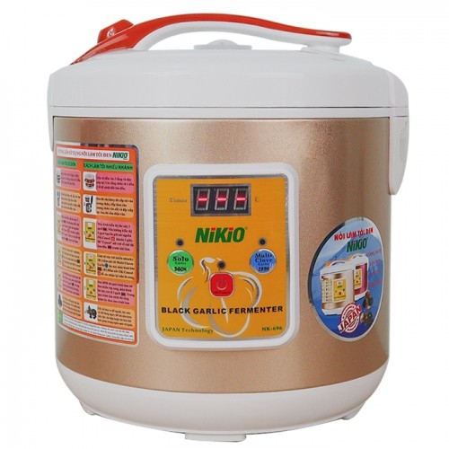 Máy làm tỏi đen Nhật Bản Nikio NK-696/ 6 lít - Dòng cao cấp - Chính Hãng Japan - Màu Đỏ Tím