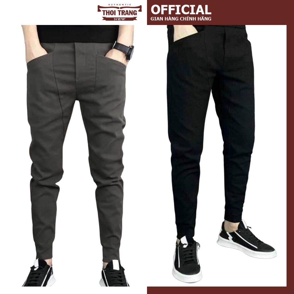 Quần Jogger Thể Thao Nam Năng Động, Chất Kaki Dày Dặn, Ống Bo Chun Co Giãn Thoải Mái, Phong Cách Chuẩn Hàn Quốc