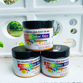 Bột nhuộm màu hoa tươi argacolor dye nhập khẩu ấn độ đủ màu sắc - chuyên dùng nhuộm màu hoa tươi theo ý muốn