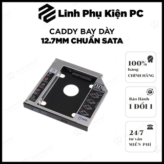 Caddy Bay Dày 12.7mm Chuẩn SATA Dùng Để Lắp Thêm 1 Ổ Cứng / SSD Thay Vào Vị Trí Của Ổ DVD 020151